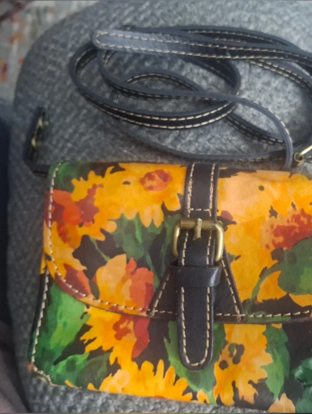 PATRICIA NASH Floral Multi-Color Leather crossbody
